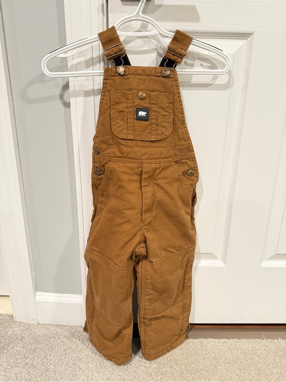Pre-loved Polar King Toddler Kid's Insulated‎ Duck Bib Overalls